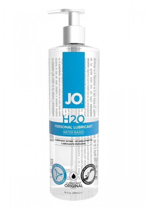 Лубрикант на водной основе JO Personal Lubricant H2O с дозатором - 480 мл. - System JO - купить с доставкой в Комсомольске-на-Амуре