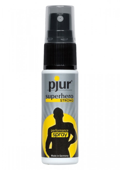 Спрей-пролонгатор длительного действия pjur SUPERHERO Strong Spray - 20 мл. - Pjur - купить с доставкой в Комсомольске-на-Амуре