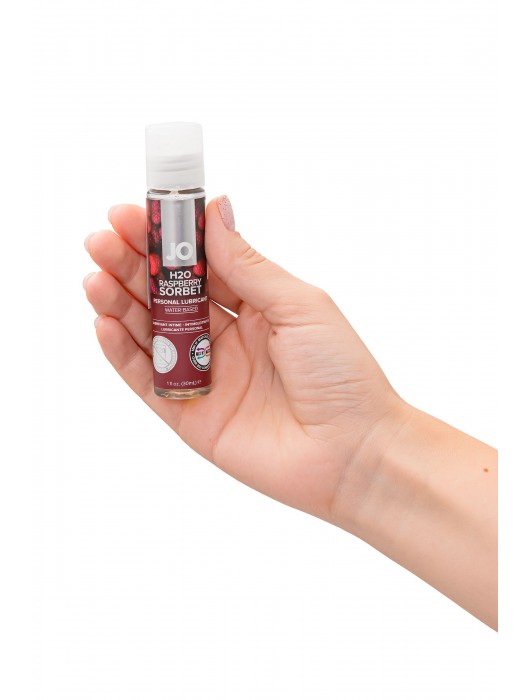 Смазка с ароматом малинового щербета JO Flavored Raspberry Sorbet - 30 мл. - System JO - купить с доставкой в Комсомольске-на-Амуре