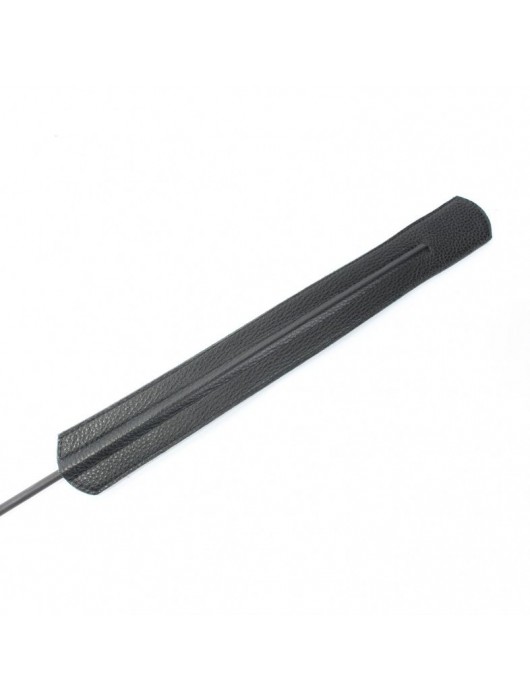 Чёрный королевский стек с золотистой рукоятью - 76 см. - БДСМ Арсенал - купить с доставкой в Комсомольске-на-Амуре