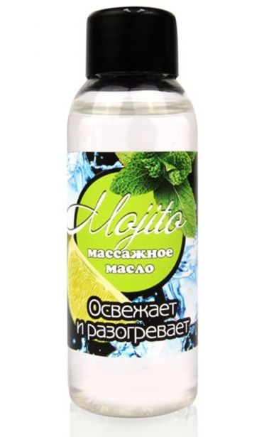 Массажное масло для тела Mojito с ароматом лайма - 50 мл. - Биоритм - купить с доставкой в Комсомольске-на-Амуре