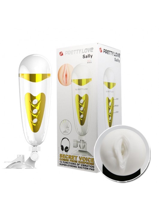 Мега-мастурбатор вагина Sally с вибрацией и голосом - Baile - в Комсомольске-на-Амуре купить с доставкой