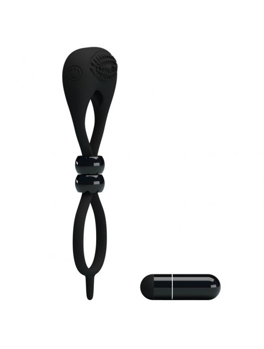 Эрекционное кольцо-лассо Locker с вибрацией - Baile - в Комсомольске-на-Амуре купить с доставкой