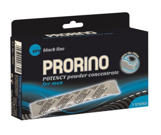 БАД для мужчин PRORINO M black line powder - 7 саше (6 гр.) - Ero - купить с доставкой в Комсомольске-на-Амуре