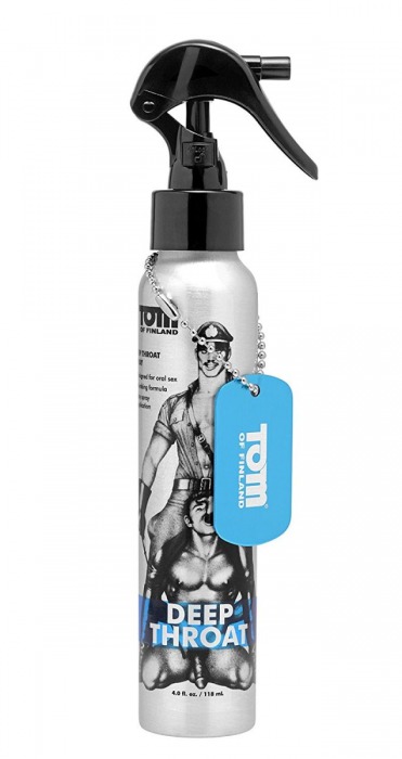 Спрей для лёгкого проникновения во время орального секса Tom of Finland Deep Throat Spray - 118 мл. - Доминирующее кольцо - купить с доставкой в Комсомольске-на-Амуре