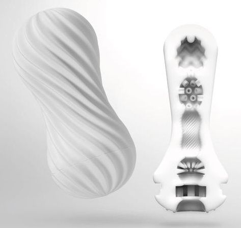 Мастурбатор FLEX Silky White с мягким рельефом - Tenga - в Комсомольске-на-Амуре купить с доставкой