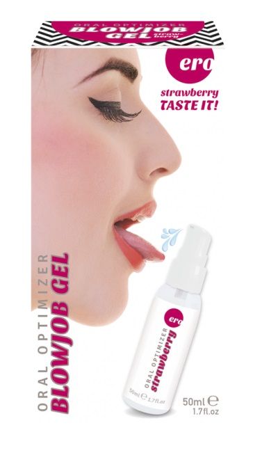 Увлажняющий гель для орального секса с ароматом клубники - 50 мл. - Ero - купить с доставкой в Комсомольске-на-Амуре