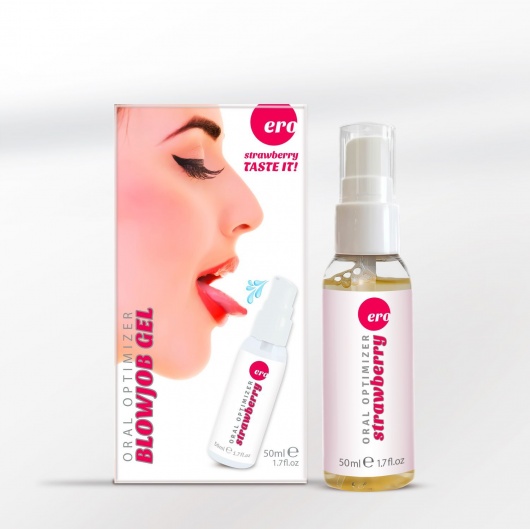 Увлажняющий гель для орального секса с ароматом клубники - 50 мл. - Ero - купить с доставкой в Комсомольске-на-Амуре