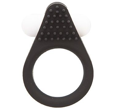 Чёрное эрекционное кольцо LIT-UP SILICONE STIMU RING 1 BLACK - Dream Toys - в Комсомольске-на-Амуре купить с доставкой