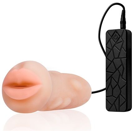 Мастурбатор-ротик с вибрацией REALSTUFF VIBRATING MASTURBATOR MOUTH - Dream Toys - в Комсомольске-на-Амуре купить с доставкой