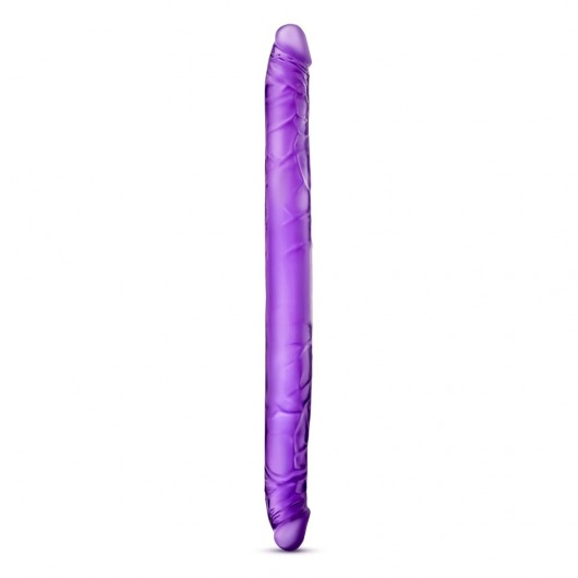 Фиолетовый двусторонний фаллоимитатор B Yours 16  Double Dildo - 40,6 см. - Blush Novelties