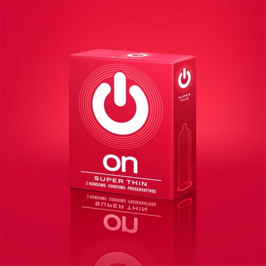 Супертонкие презервативы ON) Super Thin - 3 шт. - ON) - купить с доставкой в Комсомольске-на-Амуре