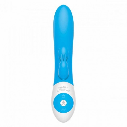 Голубой вибратор The Kissing Rabbit - The Rabbit Company