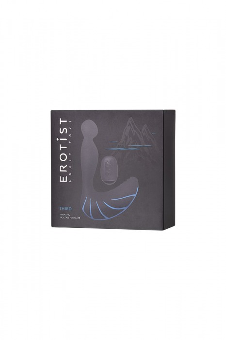 Чёрно-синий массажер простаты Erotist Third - Erotist Adult Toys - в Комсомольске-на-Амуре купить с доставкой
