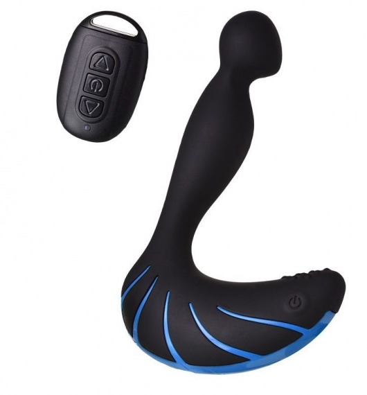 Чёрно-синий массажер простаты Erotist Third - Erotist Adult Toys - в Комсомольске-на-Амуре купить с доставкой Чёрно-синий массажер простаты Erotist Third - Erotist Adult Toys - в Комсомольске-на-Амуре купить с доставкой