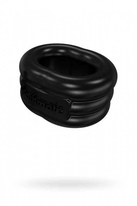 Чёрное эрекционное виброкольцо Stretch - Bathmate - в Комсомольске-на-Амуре купить с доставкой