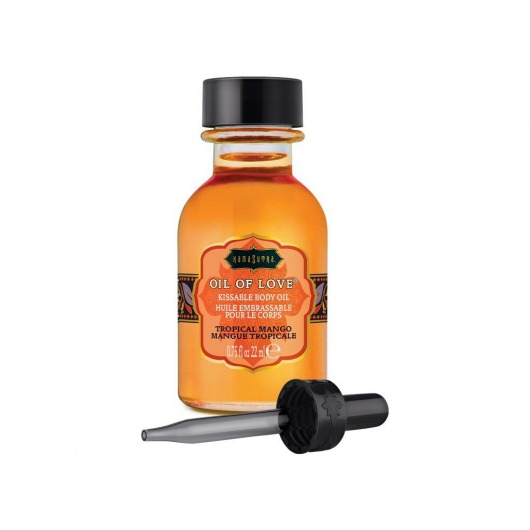 Масло для ласк с ароматом манго Oil of Love Tropical Mango - 22 мл. - Kama Sutra - купить с доставкой в Комсомольске-на-Амуре