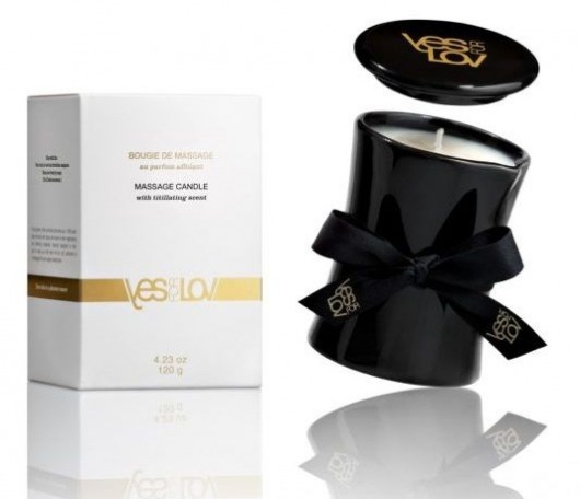 Массажная свеча Titillating Massage Candle - 120 мл. - YESforLOV - купить с доставкой в Комсомольске-на-Амуре