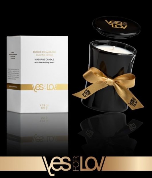 Массажная аромасвеча BEWITCHING MASSAGE CANDLE - 120 мл. - YESforLOV - купить с доставкой в Комсомольске-на-Амуре