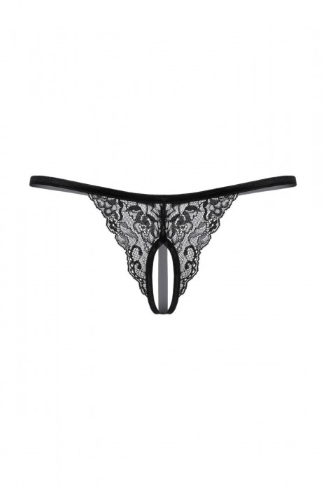 Кружевные трусики-стринг с разрезиком - SoftLine купить с доставкой