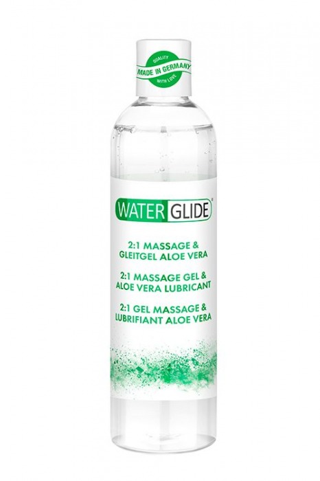 Гель-смазка 2-в-1 MASSAGE   LUBRICANT ALOE VERA - 300 мл. - Waterglide - купить с доставкой в Комсомольске-на-Амуре