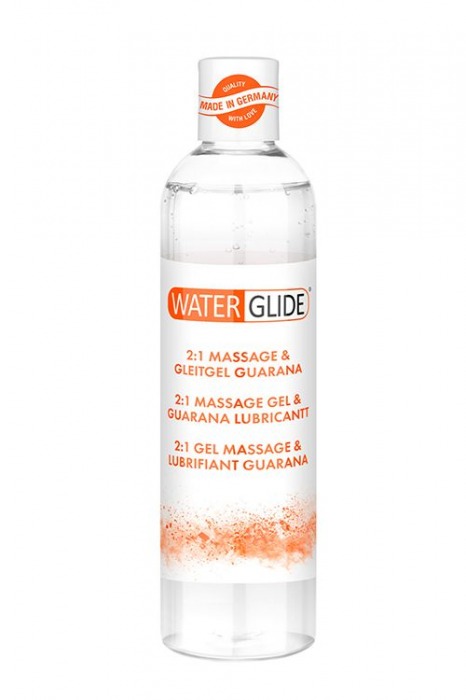 Гель-смазка 2-в-1 MASSAGE   LUBRICANT GUARANA - 300 мл. - Waterglide - купить с доставкой в Комсомольске-на-Амуре