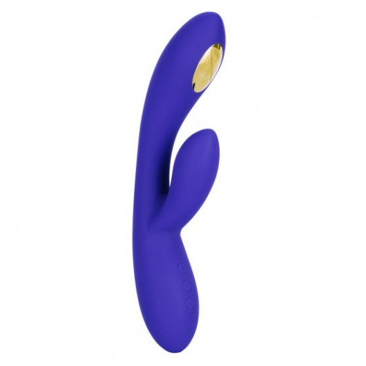 Фиолетовый вибратор с функцией электростимуляции Intimate E-Stimulator Dual Wand - 21,5 см. - California Exotic Novelties - купить с доставкой в Комсомольске-на-Амуре