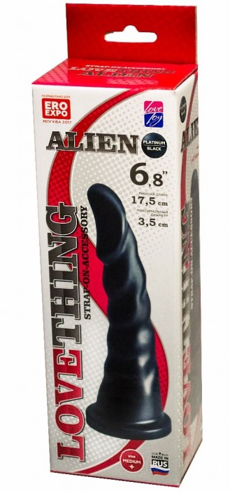 Насадка для трусиков харнесс Alien - 17,5 см. - LOVETOY (А-Полимер) - купить с доставкой в Комсомольске-на-Амуре