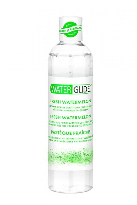 Лубрикант на водной основе с ароматом арбуза WATERGLIDE FRESH WATERMELON - 300 мл. - Waterglide - купить с доставкой в Комсомольске-на-Амуре