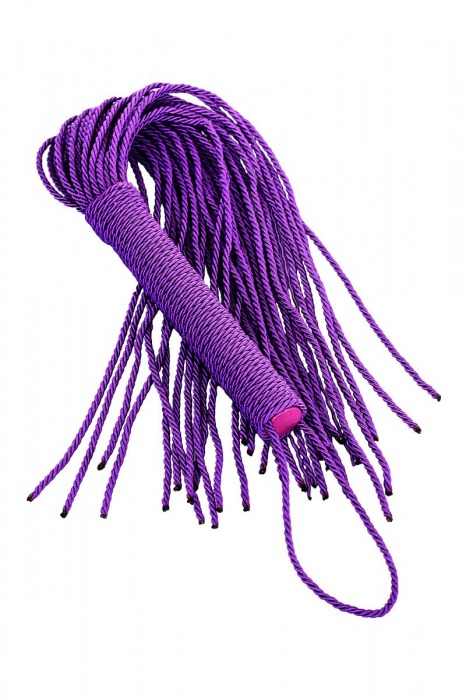 Сиреневый флоггер из веревки Theatre - 48,5 см. - ToyFa - купить с доставкой в Комсомольске-на-Амуре