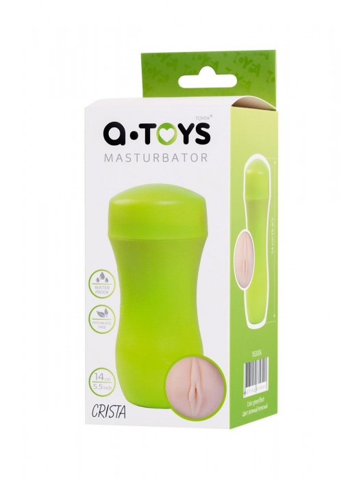 Мастурбатор-вагина A-Toys в зеленой колбе - A-toys - в Комсомольске-на-Амуре купить с доставкой