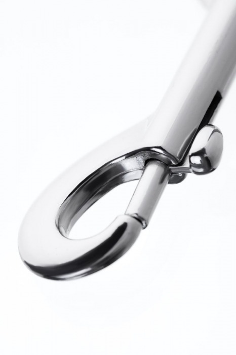 Серебристый двухсторонний карабин TOYFA Metal - ToyFa - купить с доставкой в Комсомольске-на-Амуре