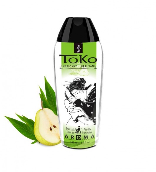 Интимный гель TOKO Pear   Exotic Green Tea с ароматом груши и зеленого чая - 165 мл. - Shunga - купить с доставкой в Комсомольске-на-Амуре