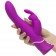 Лиловый вибратор-кролик Curve Rechargeable Rabbit Vibrator - 25,4 см. - Happy Rabbit купить в Комсомольске-на-Амуре с доставкой в Orgasmix.ru Лиловый вибратор-кролик Curve Rechargeable Rabbit Vibrator - 25,4 см. - Happy Rabbit