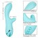 Голубой вибратор-ротатор с клиторальным отростком Catalina Climaxer - 20,25 см. - California Exotic Novelties купить в Комсомольске-на-Амуре с доставкой в Orgasmix.ru Голубой вибратор-ротатор с клиторальным отростком Catalina Climaxer - 20,25 см. - California Exotic Novelties