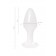 Белая акриловая анальная втулка - 9,5 см. - Toyfa Basic в Комсомольске-на-Амуре Белая акриловая анальная втулка - 9,5 см. - Toyfa Basic