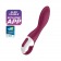 Малиновый вибромассажер для стимуляции G-точки Heated Thrill - 20,6 см. - Satisfyer купить в Комсомольске-на-Амуре с доставкой в Orgasmix.ru Малиновый вибромассажер для стимуляции G-точки Heated Thrill - 20,6 см. - Satisfyer