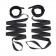 Эротический набор 4PC Bondage Bed Strap   Flogger Kit - Lux Fetish - купить с доставкой в Комсомольске-на-Амуре