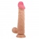 Телесный фаллоимитатор с эффектом скользящей кожи - 24 см. - Baile купить с доставкой в интернет-магазине Orgasmix в Комсомольске-на-Амуре Телесный фаллоимитатор с эффектом скользящей кожи - 24 см. - Baile