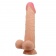 Телесный фаллоимитатор с эффектом скользящей кожи - 24 см. - Baile купить с доставкой в интернет-магазине Orgasmix в Комсомольске-на-Амуре Телесный фаллоимитатор с эффектом скользящей кожи - 24 см. - Baile