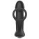 Черный пульсирующимй массажер простаты с вибрацией и пультом ДУ - 17,1 см. - Secwell - в Комсомольске-на-Амуре купить с доставкой