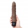 Коричневый вибромассажер 7  Realistic Vibrator - 20 см. - PowerCocks