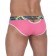 Розовые мужские трусы-слипы с пикантными вырезами под поясом - VAN BAAM купить с доставкой Розовые мужские трусы-слипы с пикантными вырезами под поясом - VAN BAAM купить с доставкой