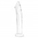 Большой стеклянный стимулятор 12’’ Glass Dildo With Veins   Flat Base - 28 см. - Glas