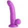 Фиолетовый фаллоимитатор на присоске 7.5  Dildo with Balls - 21,5 см. - XR Brands