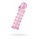 Гелевая розовая насадка на фаллос с шипами - 12 см. - Toyfa Basic - в Комсомольске-на-Амуре купить с доставкой